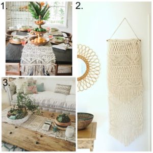 how to incorporate a macrame runner in your home