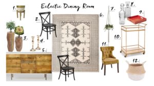 eclectic dining room sources