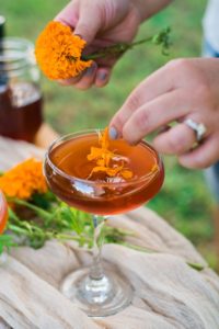 marigold tea cocktail