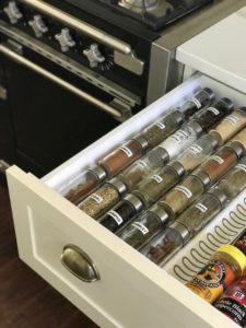 spice drawer organization with IKEA