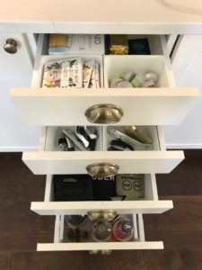 inside our ikea kitchen cabinets wet bar