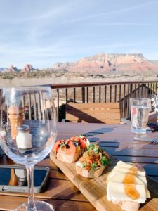 sedona lunch with a view
