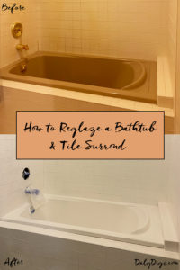 how to reglaze a bathtub and tile