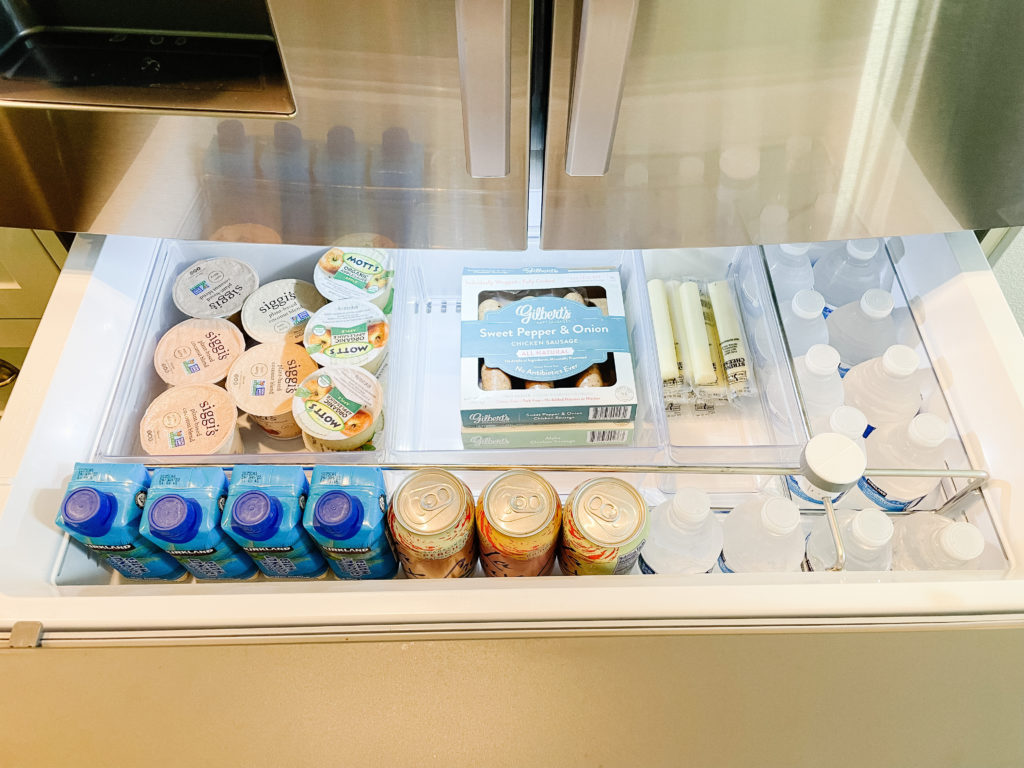 how to organize your fridge drawer