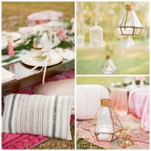 pink boho party