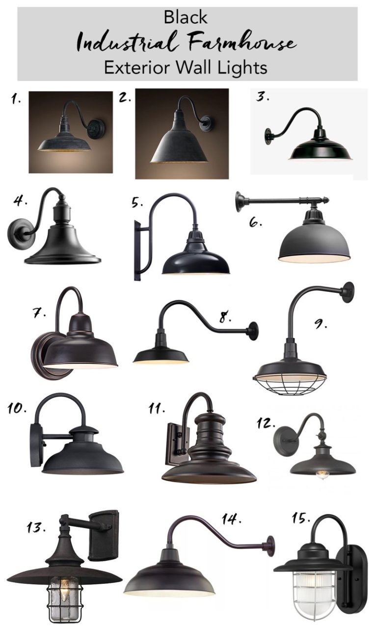 Black Outdoor Farmhouse Lights - Daly Digs