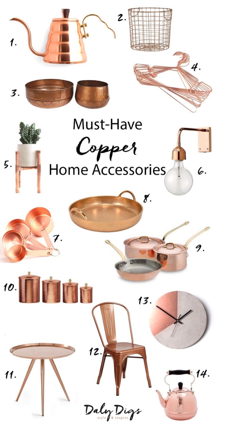 Copper Home Decor Roundup - Daly Digs