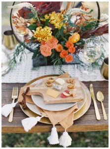 fall dinner party place setting inspiration