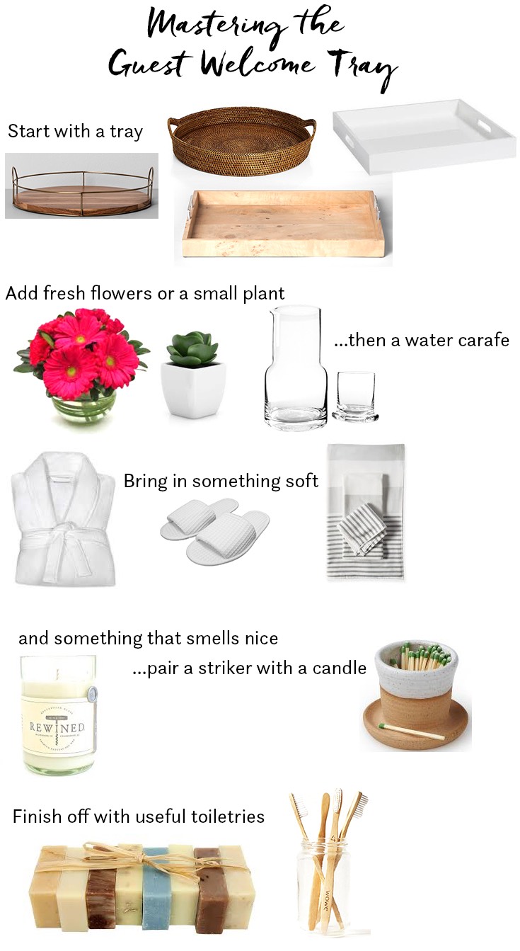 Guest Welcome Tray Ideas 