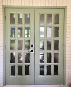 easy way to paint french doors