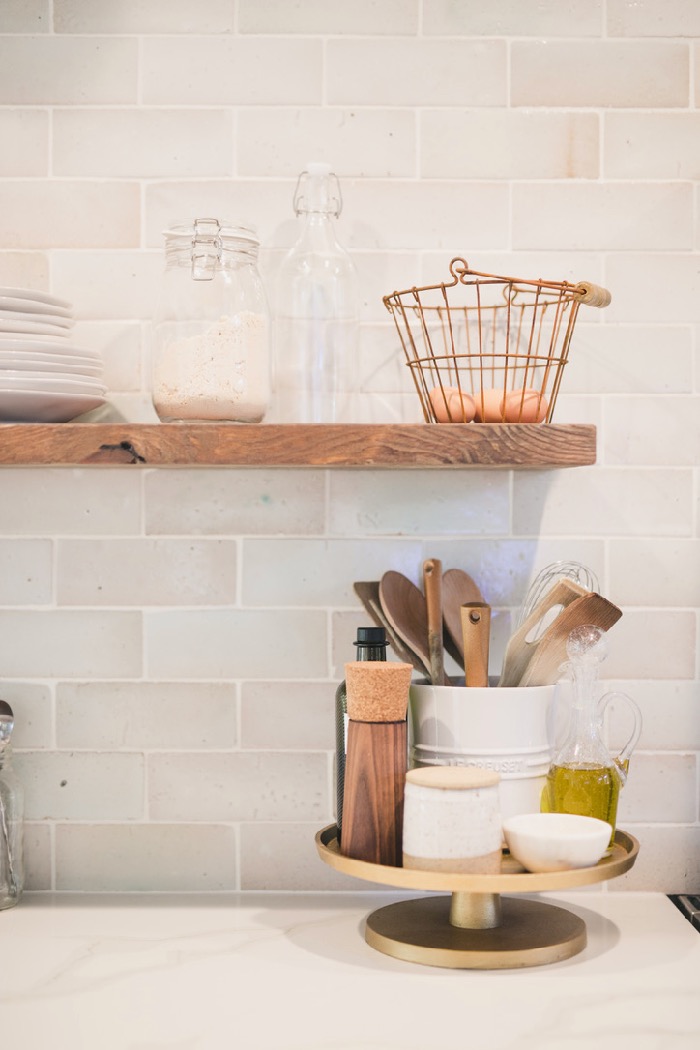 How To Install Kitchen Floating Shelves, How To Hang Floating Shelves On Ceramic Tile