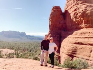 hiking to Chicken Point in Sedona