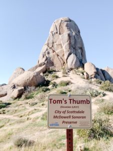 Scottsdale hiking Tom's Thumb