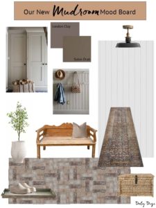 our new mudroom design plan