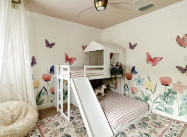 Flowers and Butterflies Little Girls’ Room: Client Project
